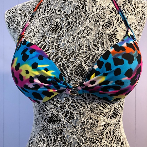 Rainbow animal print bikini set - Picture 2 of 7